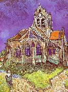 Vincent Van Gogh Church at Auvers oil painting reproduction